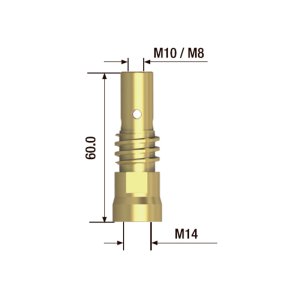 FUBAG Адаптер контактного наконечника сварочного аппарата  M10х60 мм (2 шт.) в Смоленске фото