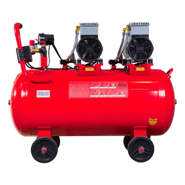 Компрессор воздушный безмасляный малошумный FUBAG OLS 500/100 CM2х2 + Набор пневмоинструмента (5 предметов) в ПОДАРОК в Смоленске фото