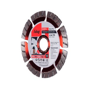 Алмазный отрезной диск FUBAG Stein Pro D115 мм/ 22.2 мм по камню в Смоленске фото