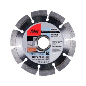 Алмазный отрезной диск FUBAG Beton Pro D125 мм/ 22.2 мм по бетону в Смоленске фото